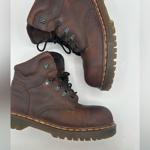 RARE Vintage Dr Martens 7735 Gaucho Safety Boot Made In England Brown Leather 7 - Picture 10 of 16